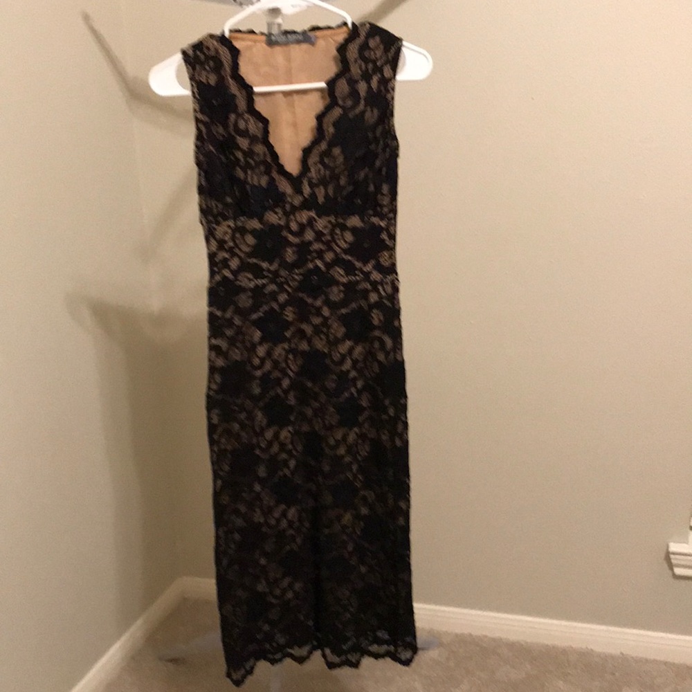 Bisou Bisou Black Lace Dress